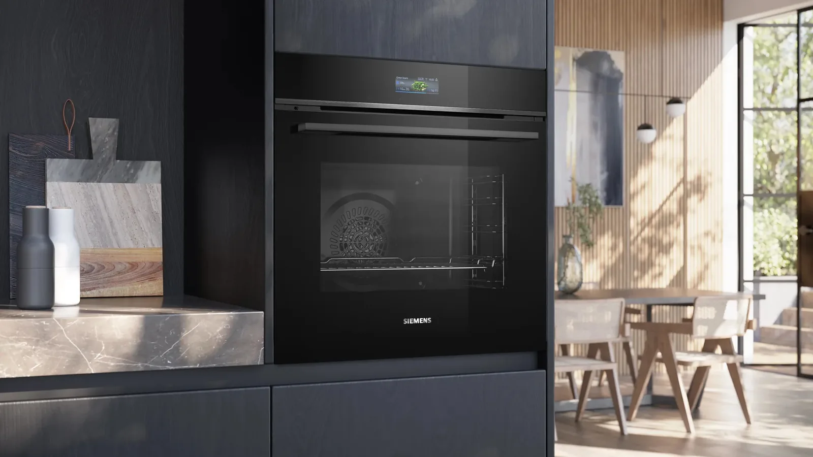 Siemens Einbauofen in moderner Küche
